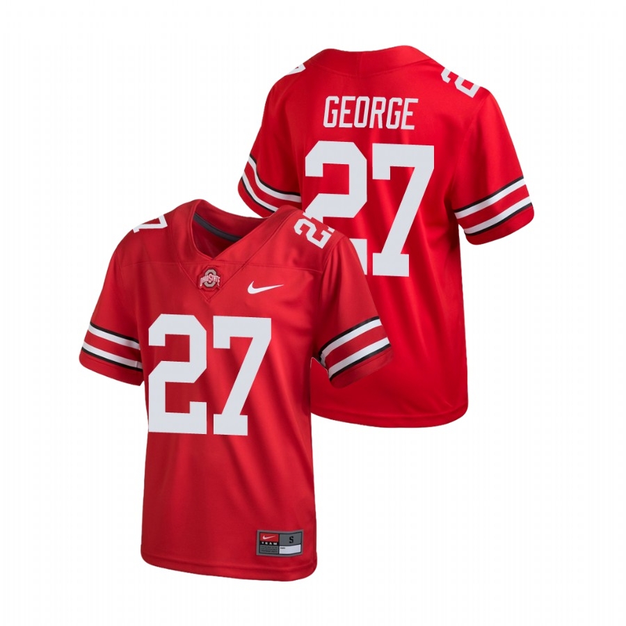 Ohio State Buckeyes Youth NCAA Eddie George #27 Scarlet Untouchable College Football Jersey RQD3149HT